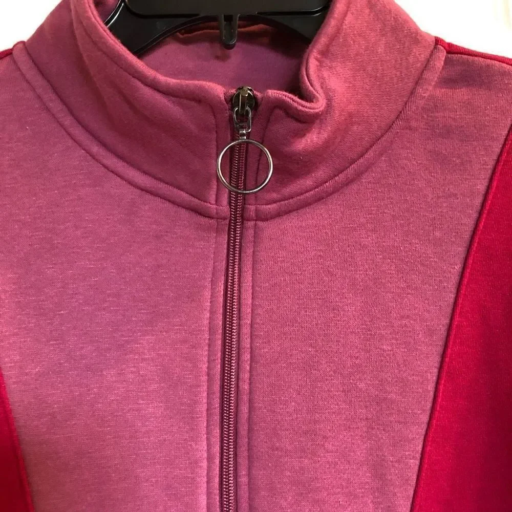 ID IDEOLOGY - 🎉HP x 3 🎉 NWT! L Sz L Colorblock 1/4 Zip Pullover in Posh Berry. - Picture 6 of 16